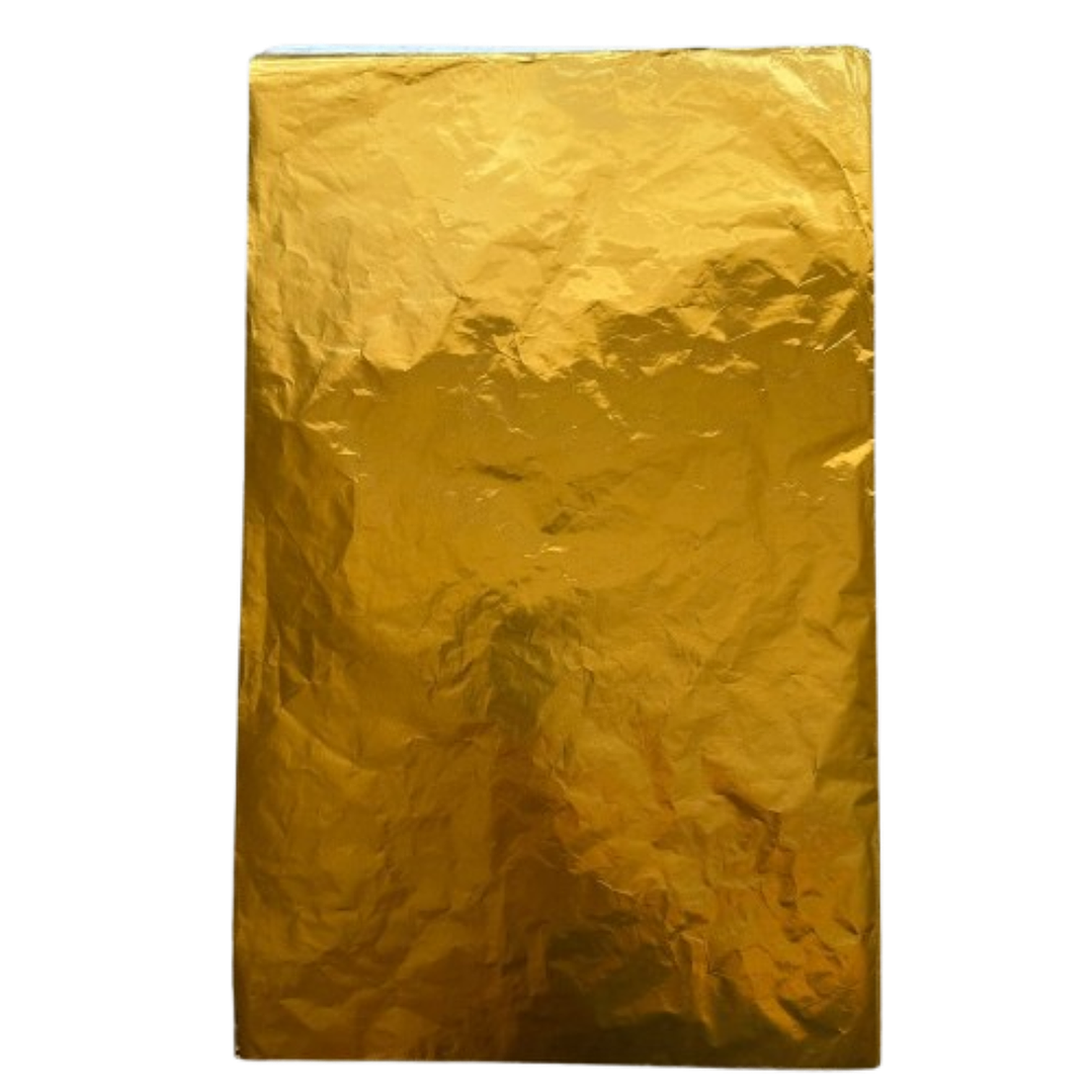 Pliego Papel Aluminio Dorado 1