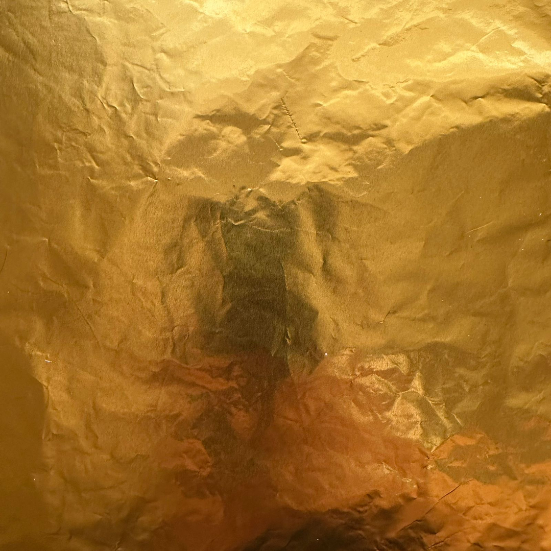 Pack 5 Pliego Papel Aluminio Dorado 43x58cm 3