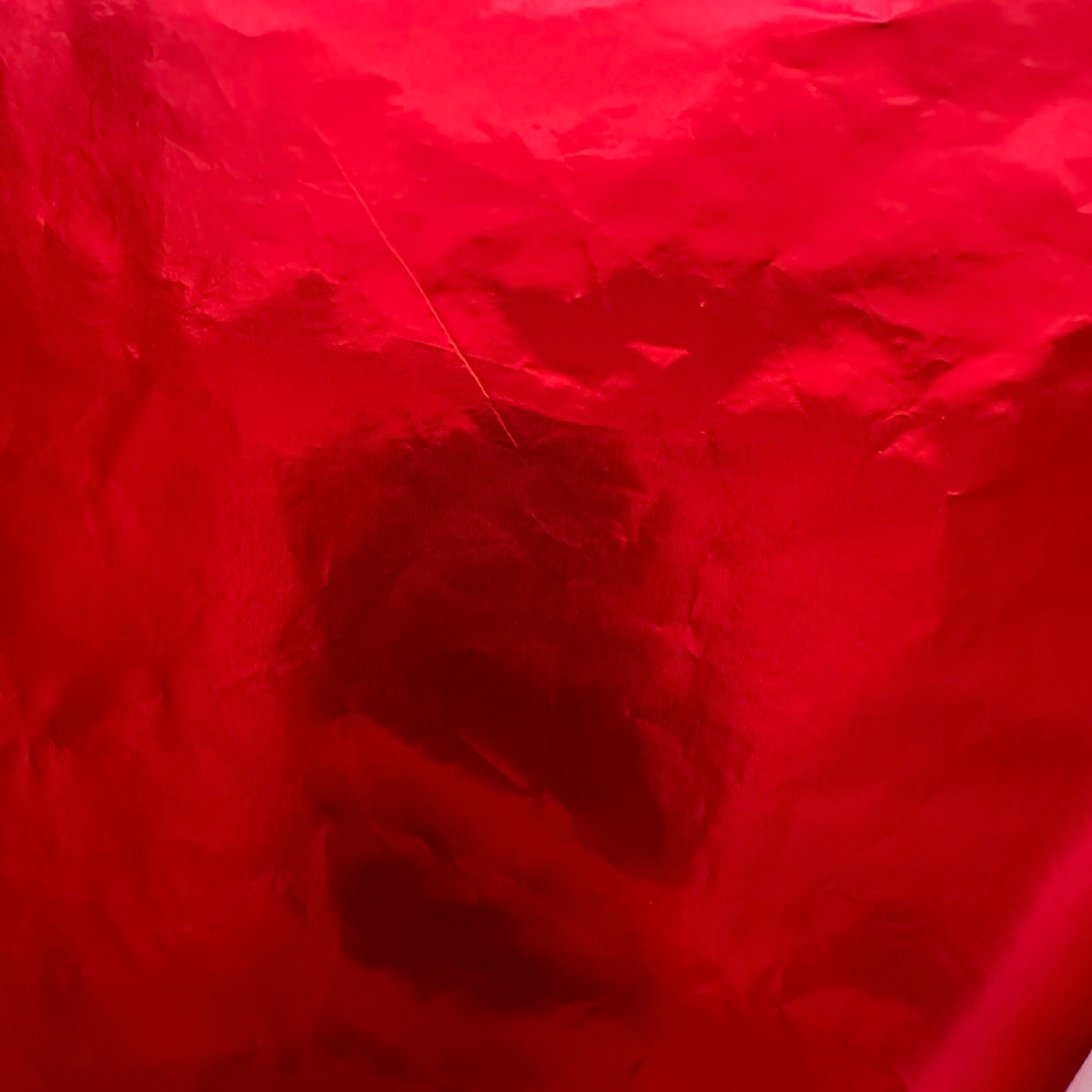 Pack 5 Pliego Papel Aluminio Rojo 43x58cm 3