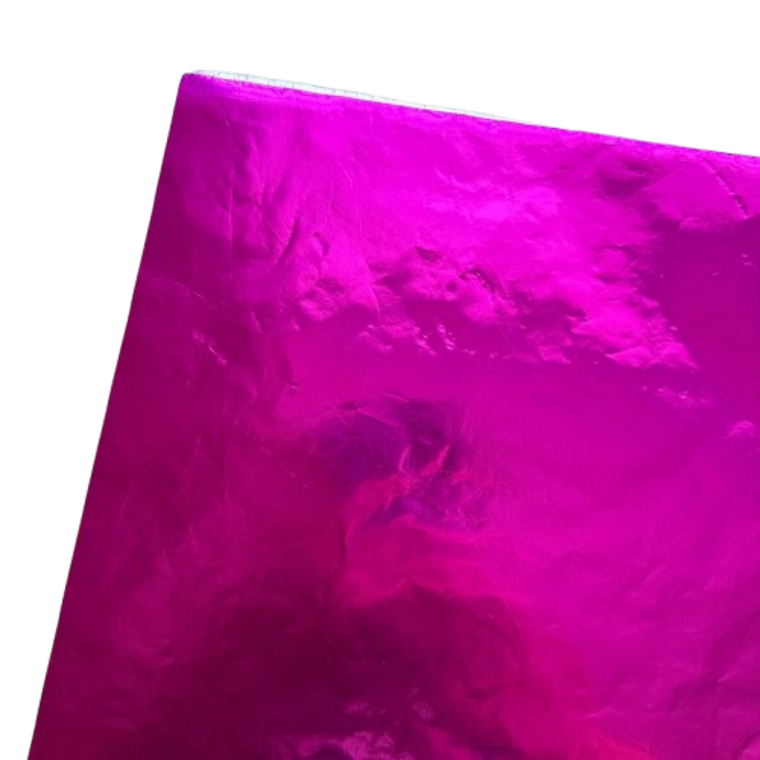 Pack 5 Pliego Papel Aluminio Fucsia 43x58cm 2