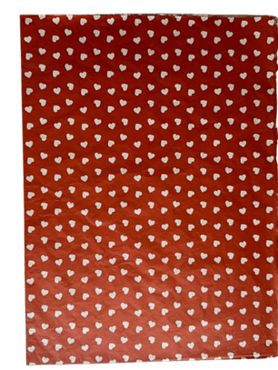 Pack 5 Pliego Papel Aluminio Corazones 43x58cm