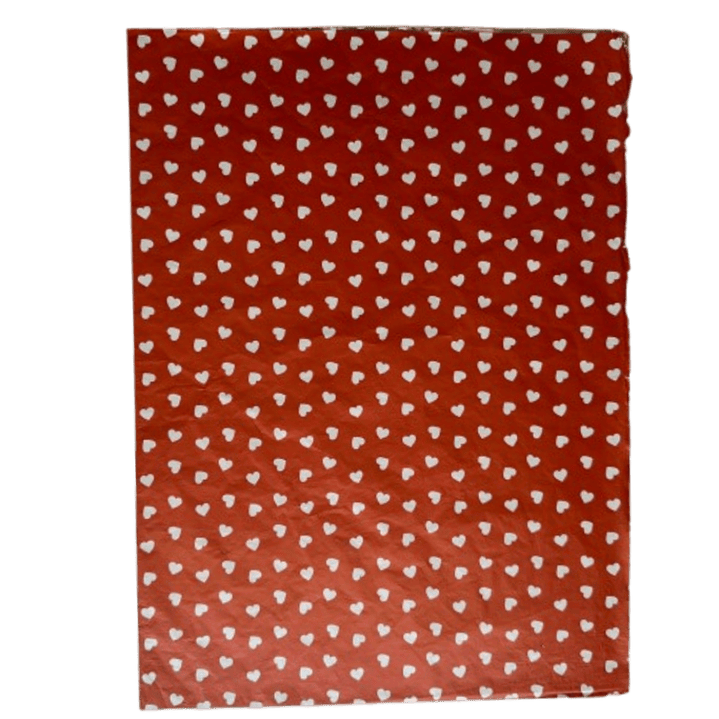 Pack 5 Pliego Papel Aluminio Corazones 43x58cm 1