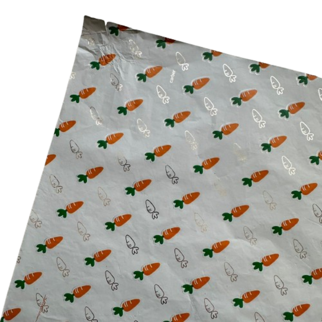 Pliego Papel Aluminio Zanahorias 43,5cm x 58,5cm 2