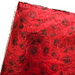 Pack 5 Pliego Papel Aluminio Rojo Rosas 43x58cm - Miniatura 2