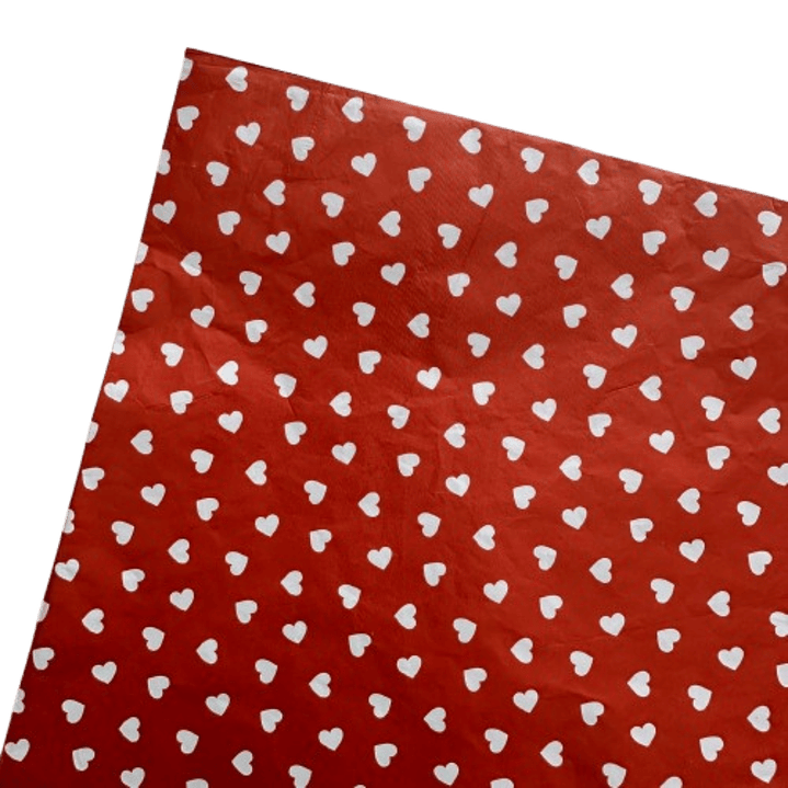 Pliego Papel Aluminio Corazones 43,5cm x 58,5cm 2