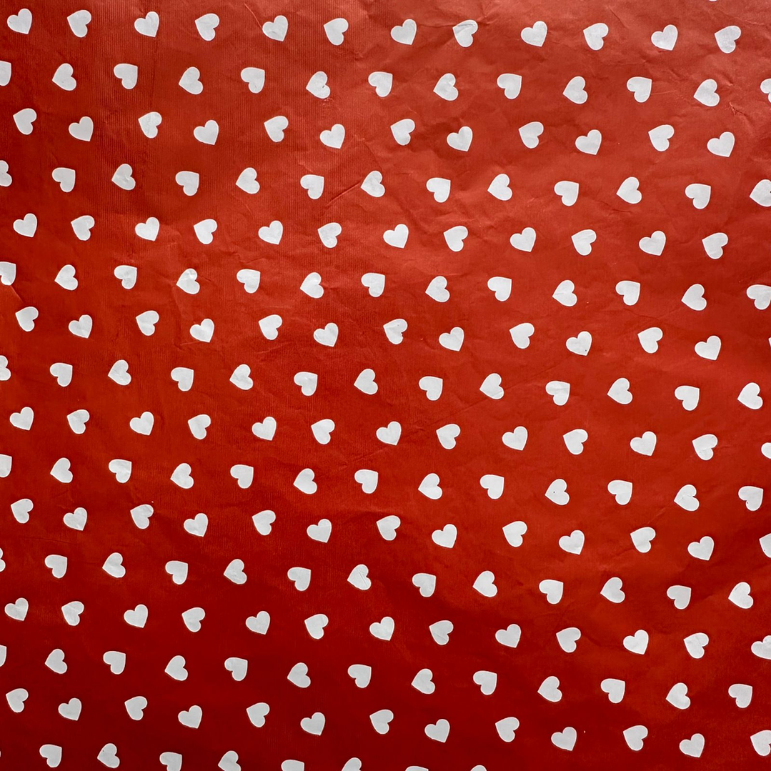 Pliego Papel Aluminio Corazones 43,5cm x 58,5cm 3