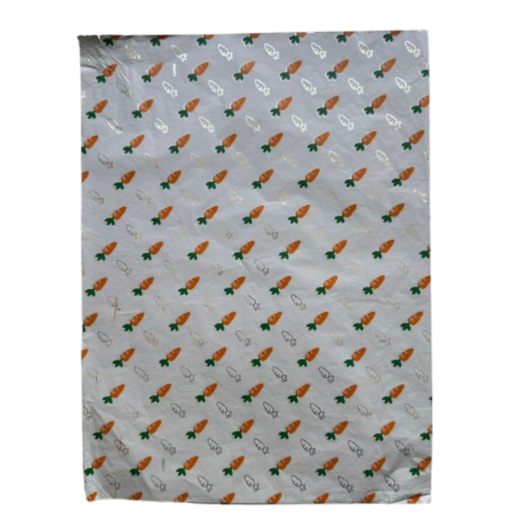 Pack 5 Pliego Papel Aluminio Zanahorias 43x58cm 1