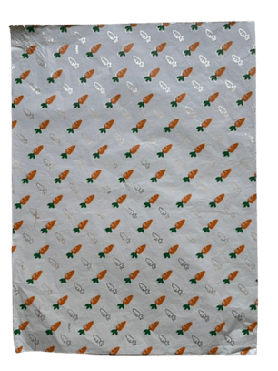 Pack 5 Pliego Papel Aluminio Zanahorias 43x58cm