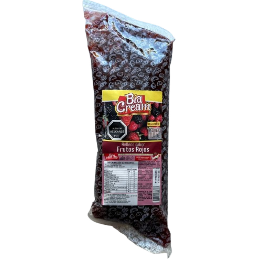 Relleno Frutos Rojos Bia Cream 1kg 1