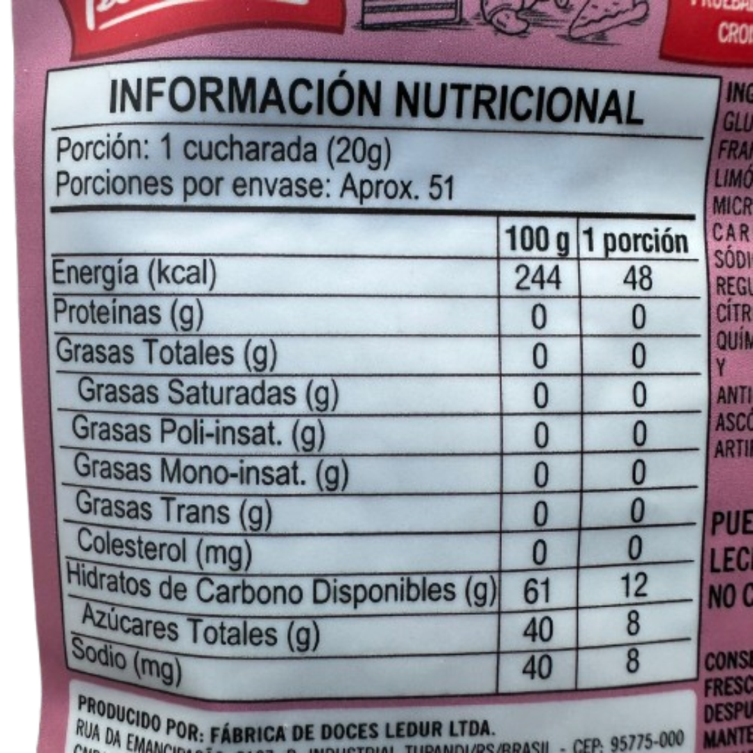 Relleno Frutos Rojos Bia Cream 1kg 3