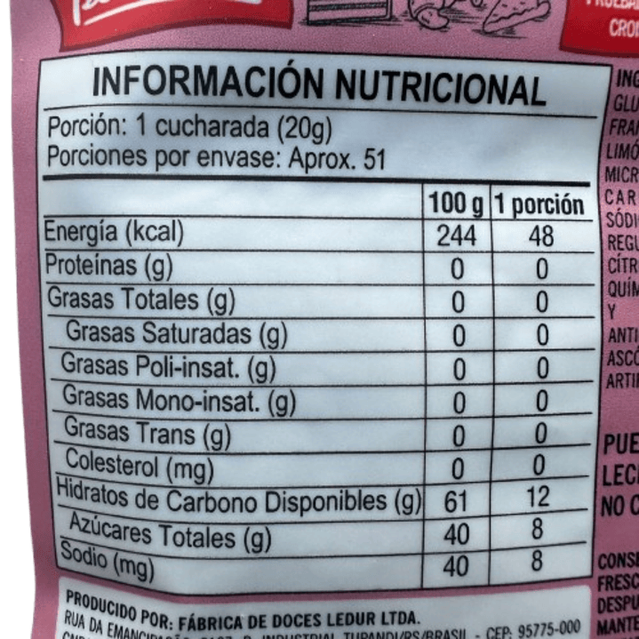 Relleno Frutos Rojos Bia Cream 1kg 3