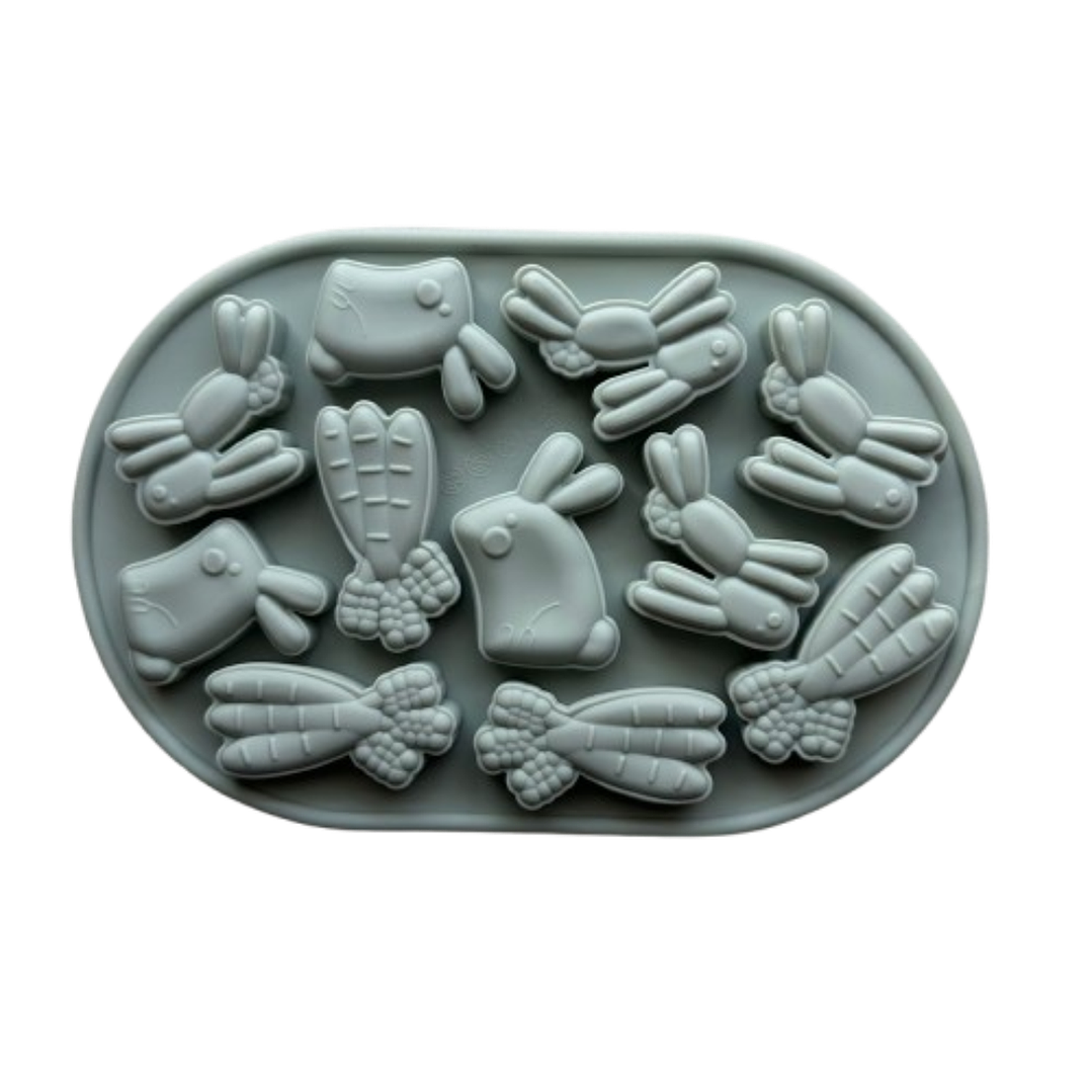 Molde Silicona Conejitos de Pascua Diseño B 1