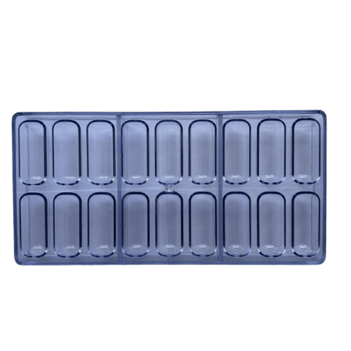 Molde Acrilico para Chocolate Chocotejas 18 cav 1