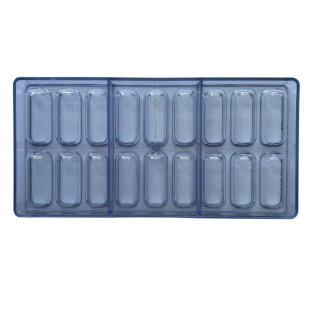 Molde Acrilico para Chocolate Chocotejas 18 cav 2