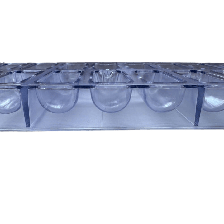 Molde Acrilico para Chocolate Chocotejas 18 cav 3