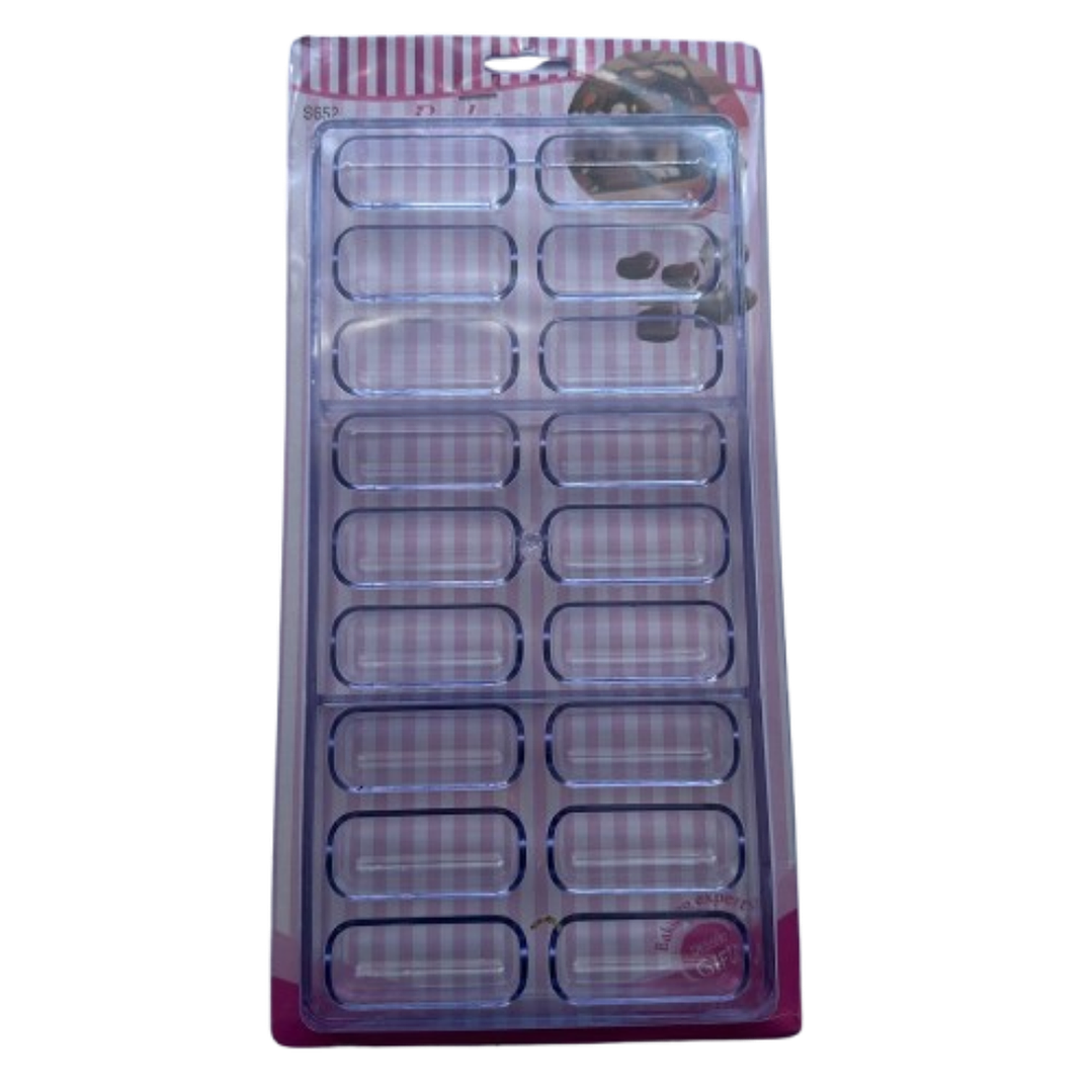 Molde Acrilico para Chocolate Chocotejas 18 cav 5
