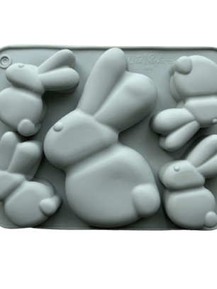 Molde Silicona Conejitos de Pascua Diseño C