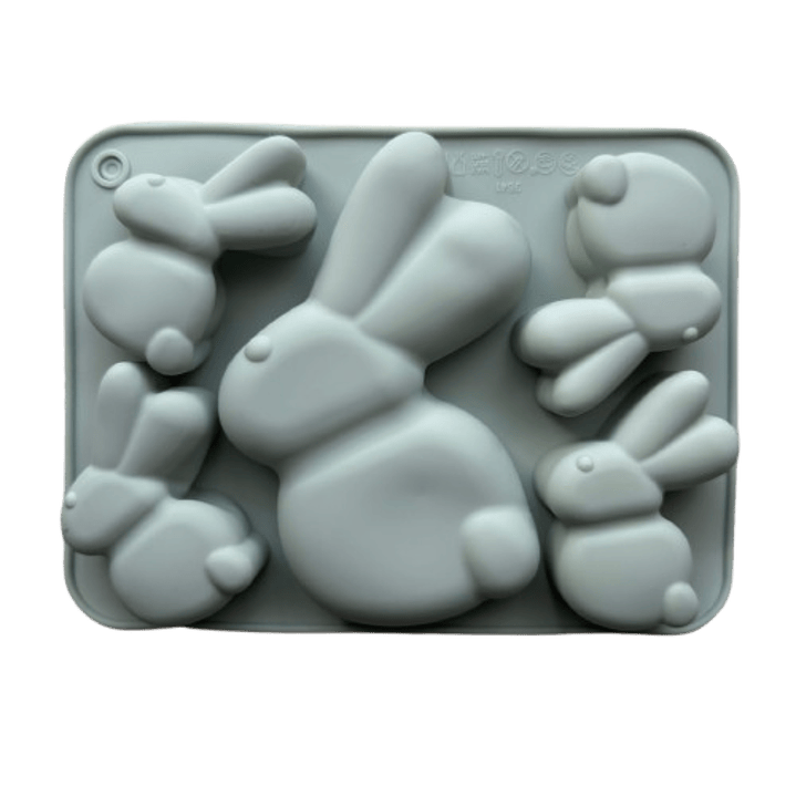Molde Silicona Conejitos de Pascua Diseño C 1