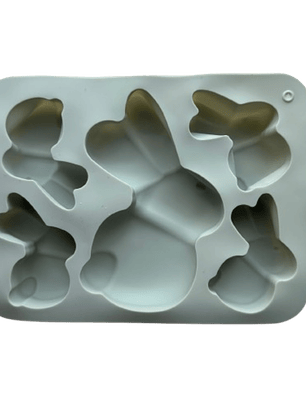 Molde Silicona Conejitos de Pascua Diseño C