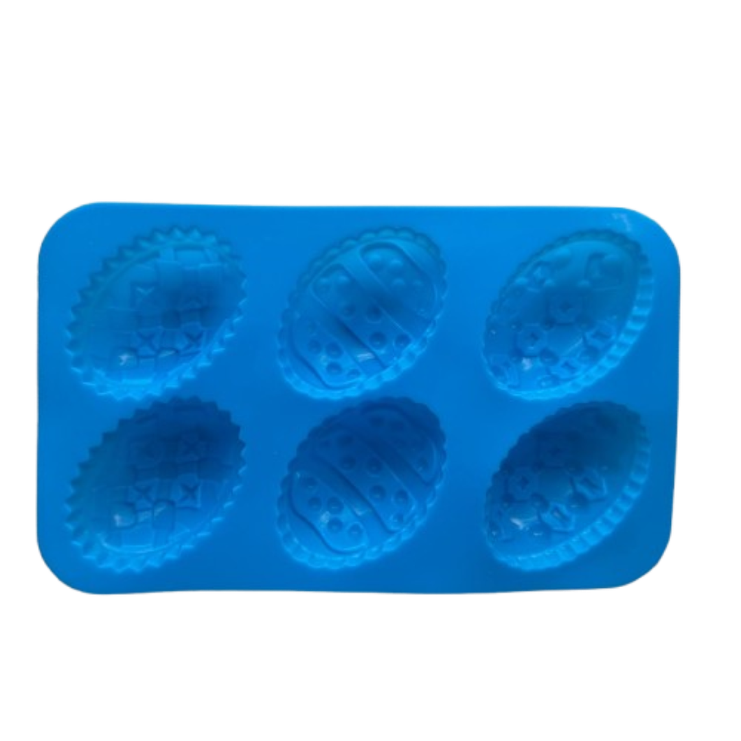 Molde Silicona Huevitos Grandes 6 cav 2