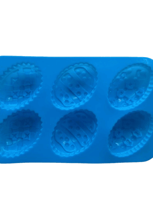 Molde Silicona Huevitos Grandes 6 cav