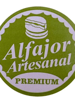 Sticker Alfajor Verde Pistacho 100 unidades 38mm