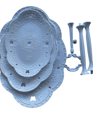 Exhibidor 3 pisos Muffin/Cupcake Ovalado