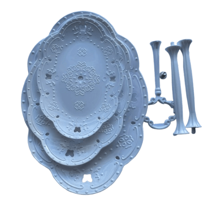 Exhibidor 3 pisos Muffin/Cupcake Ovalado 2