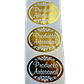 Sticker Producto Artesanal Dorado 100un 38mm - Miniatura 2