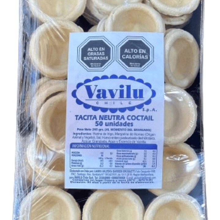 Tacitas Neutras Coctail Vavilu 50un 1