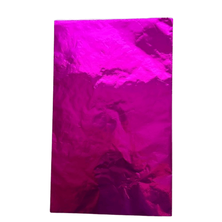 Pliego Papel Aluminio Fucsia Para Chocolate 43x58cm 1