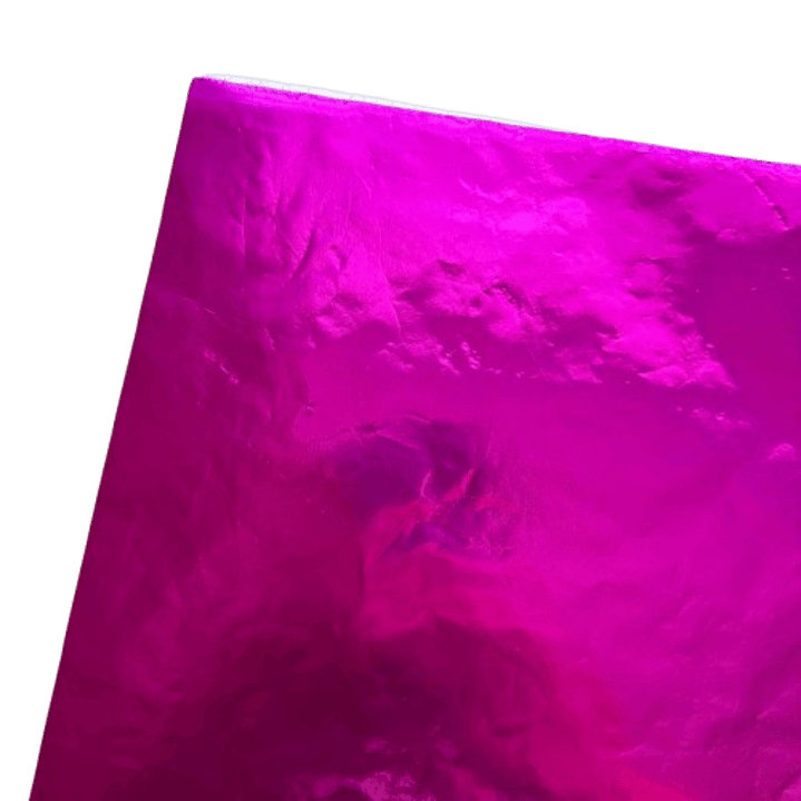 Pliego Papel Aluminio Fucsia Para Chocolate 43x58cm 2