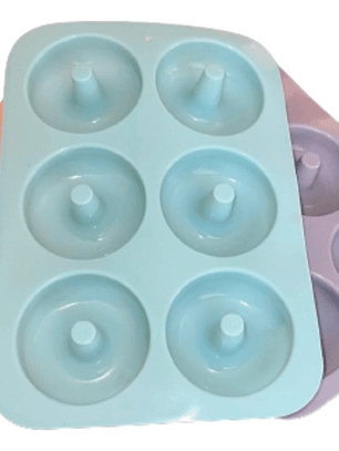 Molde Silicona 6 Donas Grandes 6cm Diametro