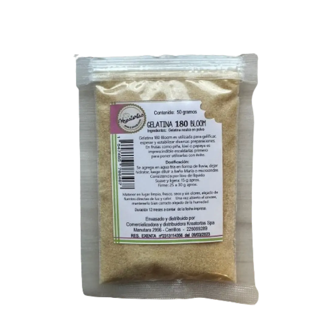 Gelatina Neutra 180 Bloom Kreatortas 50g 1