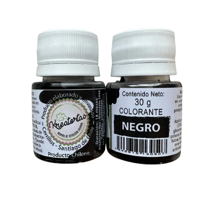 Colorante Gel Negro Comestible Reposteria Kreatortas 30g 1