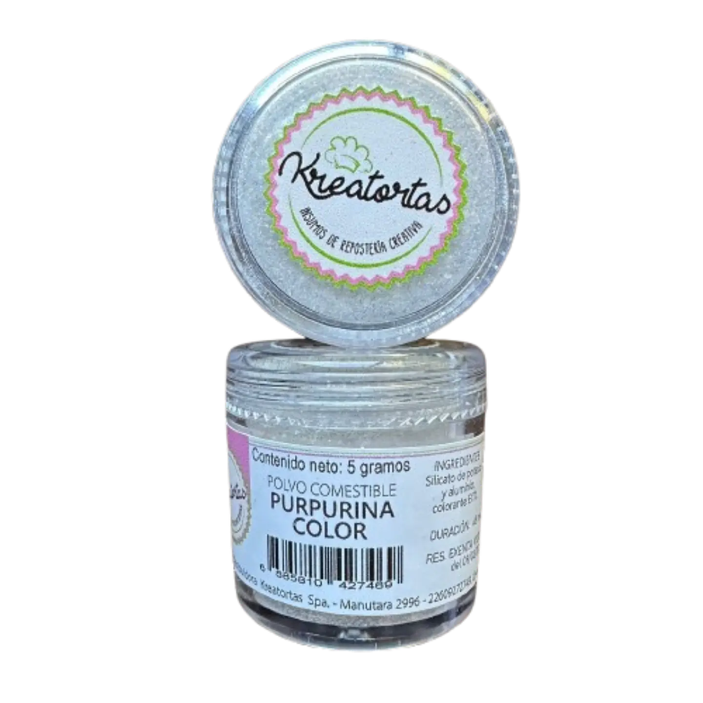 Purpurina Brillo Color Comestible Kreatortas 5g 1
