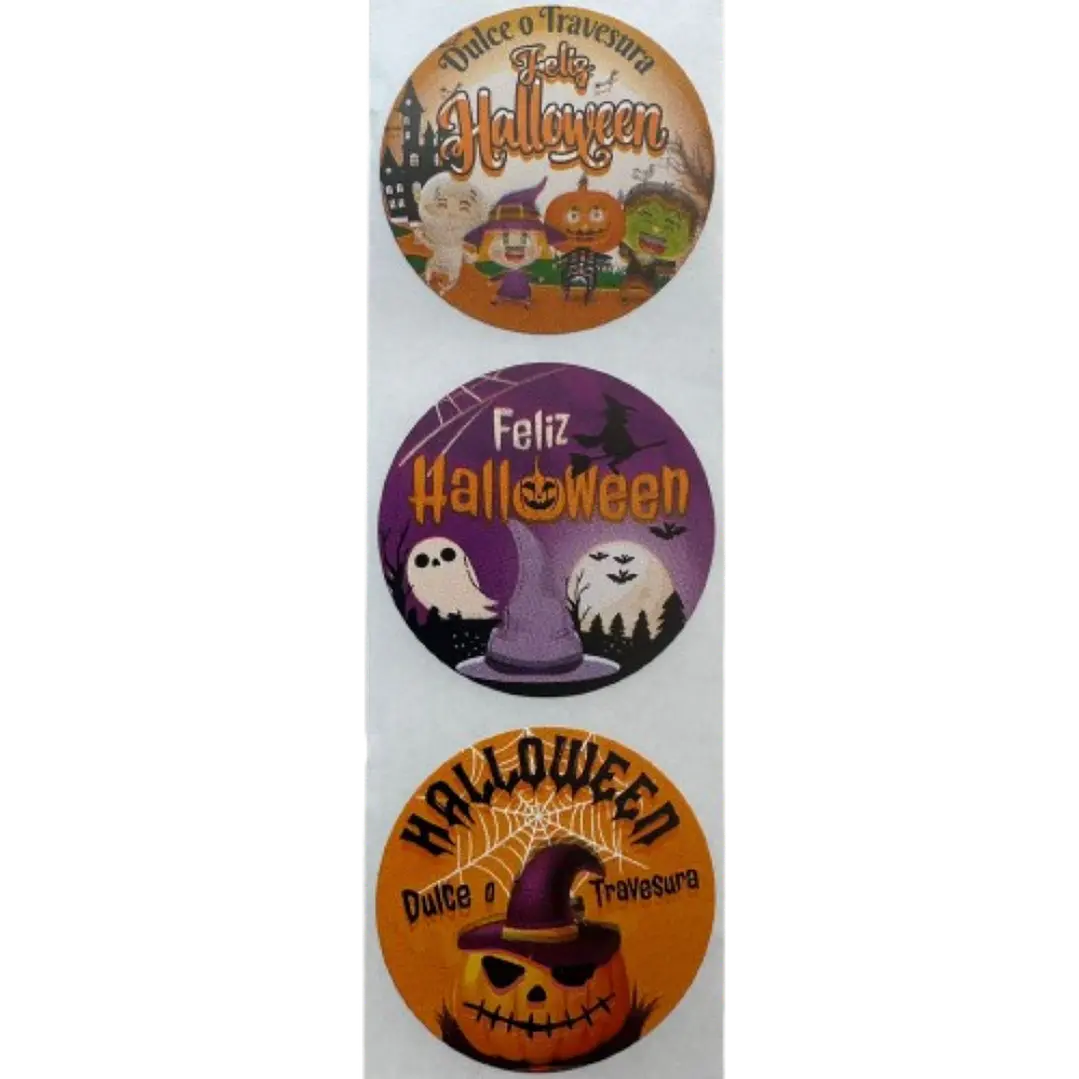 Sticker Halloween A 100un 38mm 1