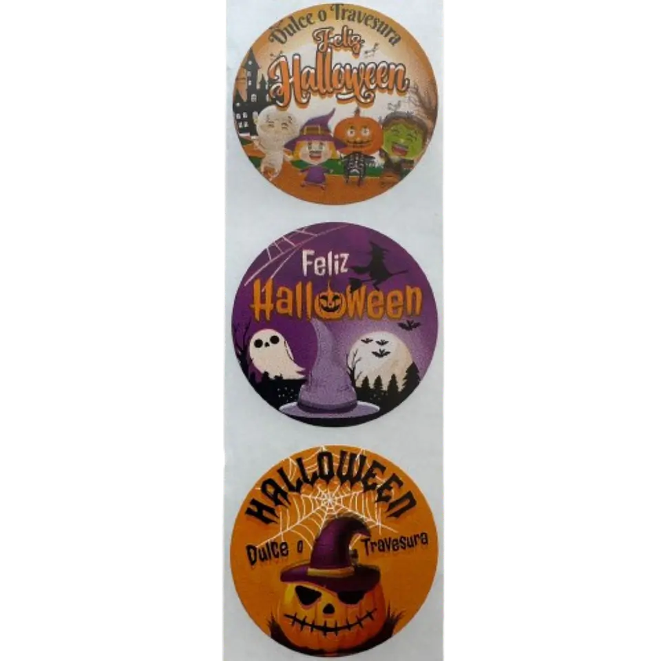 Sticker Halloween A 100un 38mm 1