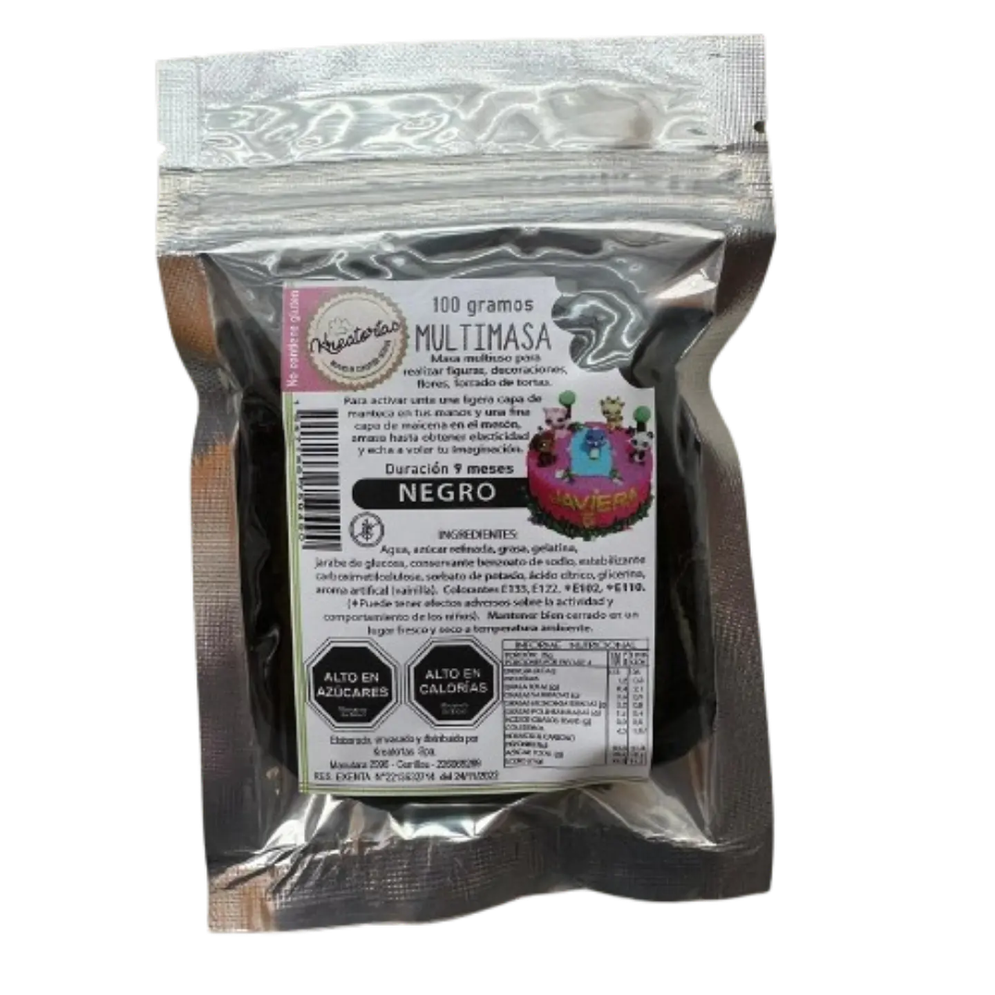 Multimasa Fondant Negro Kreatortas 100g 1