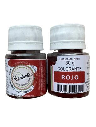 Colorante Gel Rojo Comestible Reposteria Kreatortas 30g