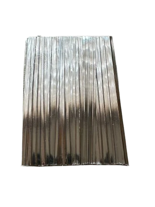 Amarra Plateada 100un 8cm