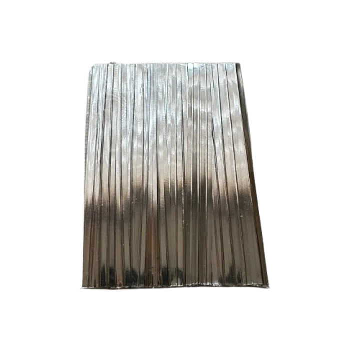 Amarra Plateada 100un 8cm 1