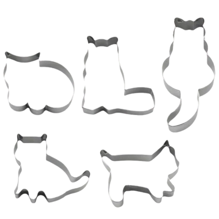 Cortador Galletas Set Gatos 5 pcs 1