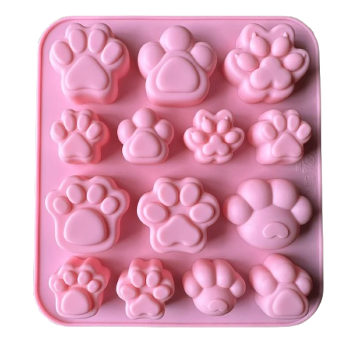 Molde Silicona Patita Huella Diseño B 17,5x16cm 1