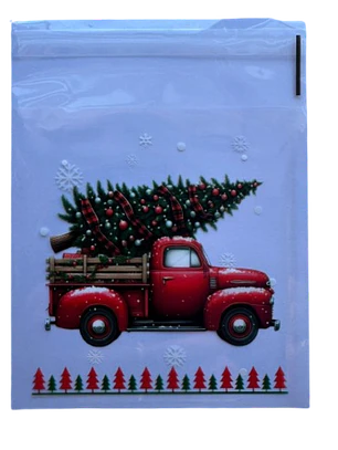 Bolsas Navidad B Celofan Autoadhesivas 100un 10x10+2cm