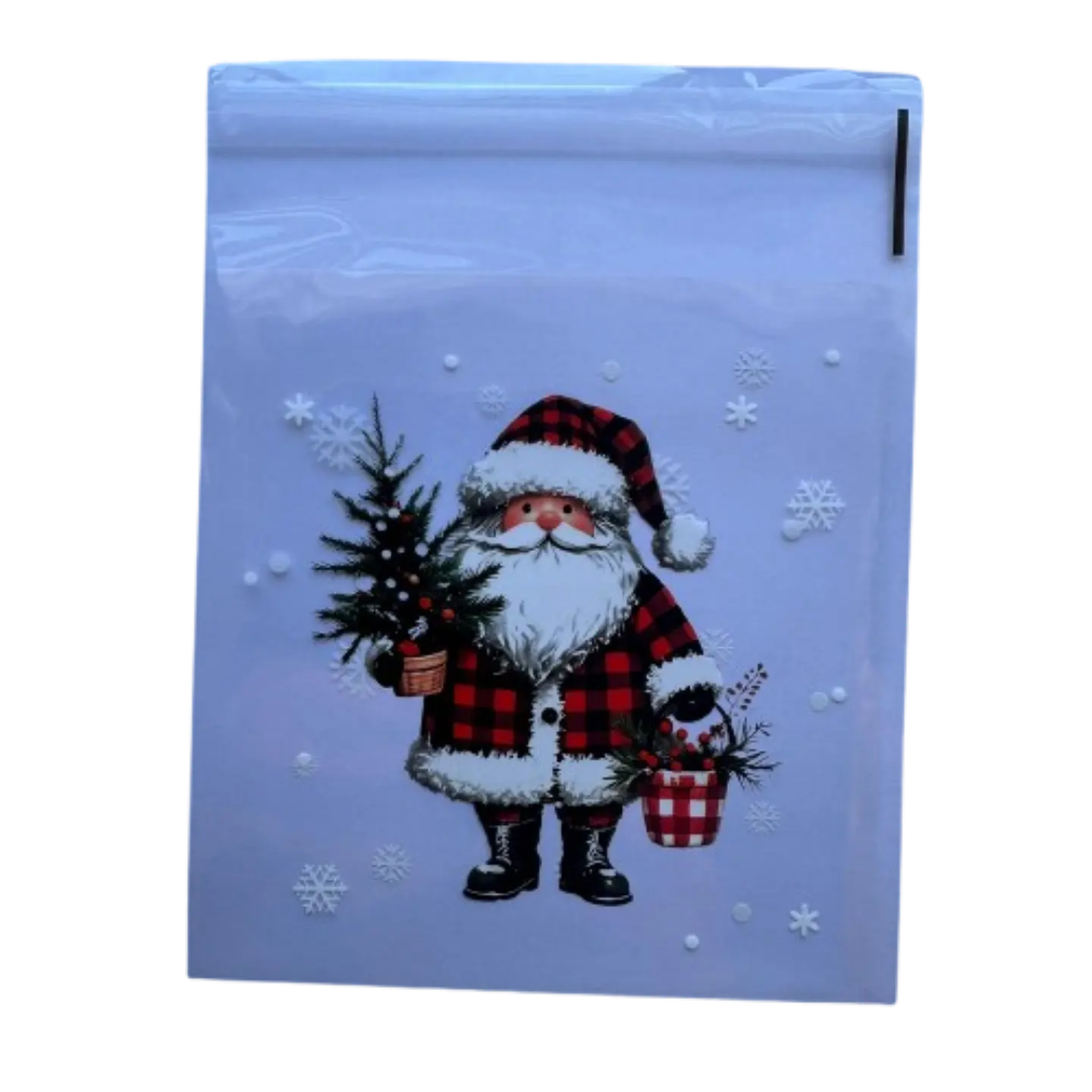 Bolsas Navidad B Celofan Autoadhesivas 100un 10x10+2cm 6