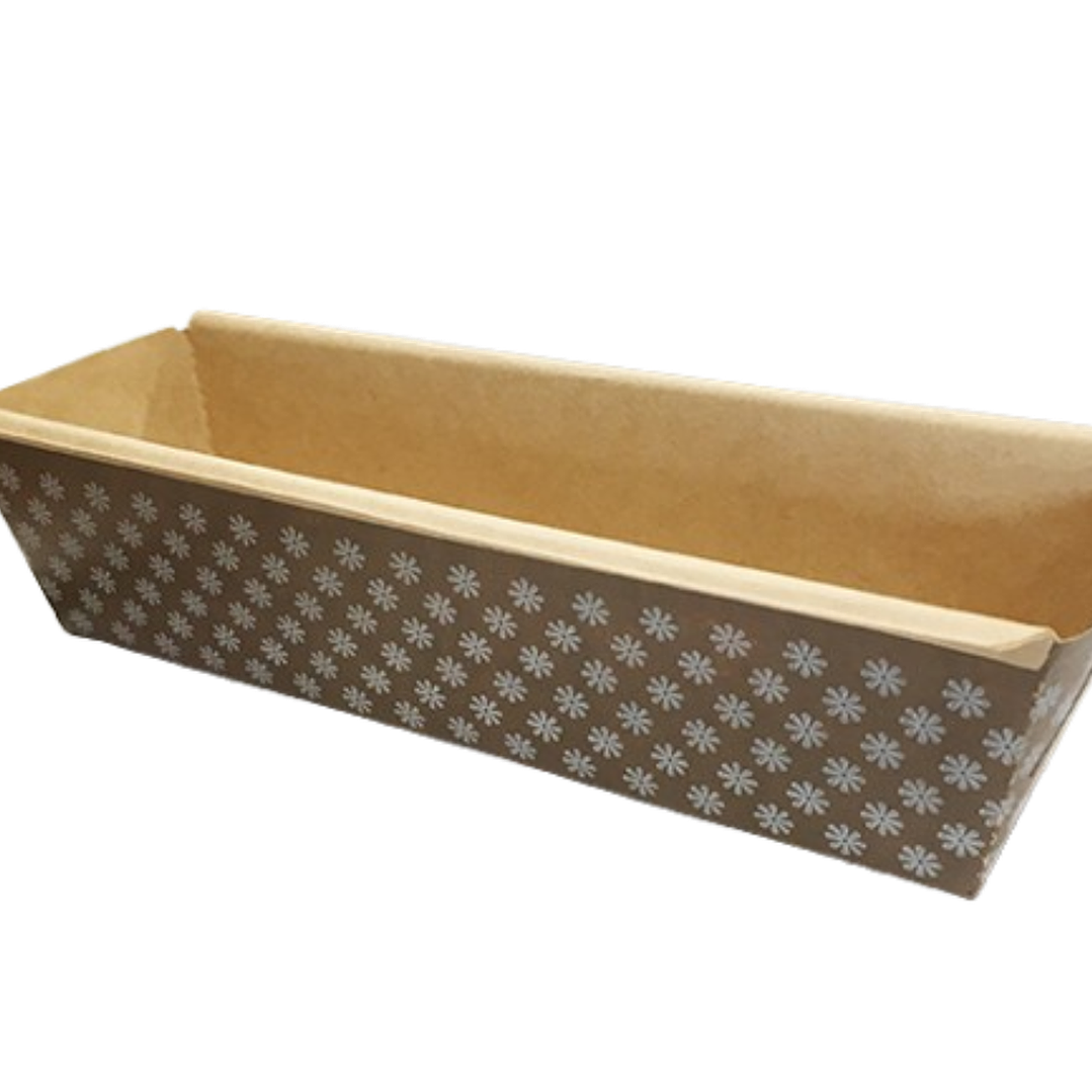 Pack 10 Molde Queque Papel Para 300g 18,5x5x5cm 1