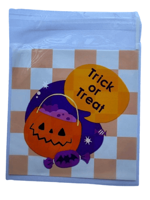 Bolsas Halloween C Celofan Autoadhesivas 100un 10x10+2cm