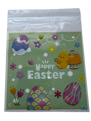 Bolsas Pascua B Celofan Autoadhesivas 100un 10x10+2cm