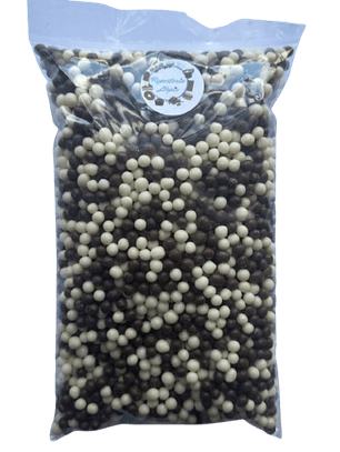 Bolitas De Cereal Blanco Negro Bañadas En Chocolate 500g